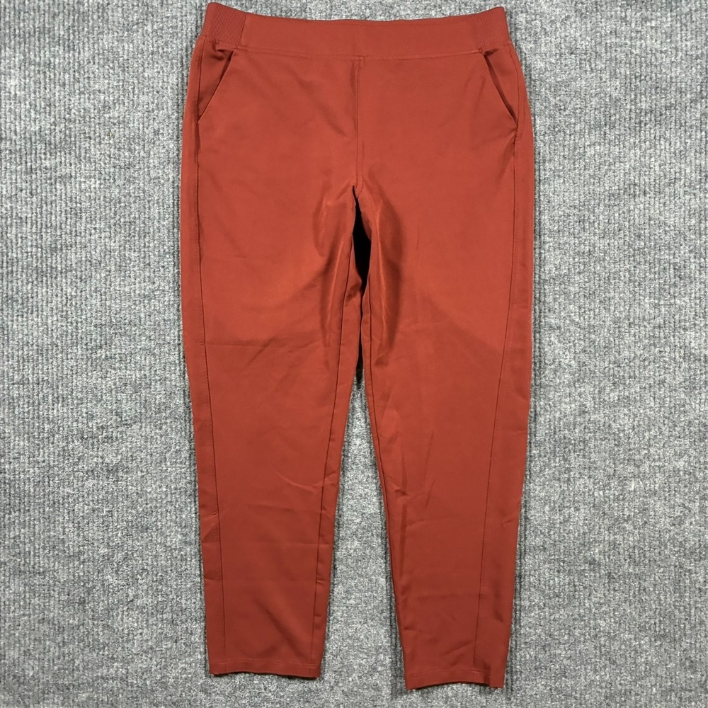 32 Degrees Cool Womens Pants Size M Rust Pull‎ On Stretch Casual Mid Rise